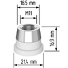 Керамический держатель сопла D21,4 (M11) для Raytools  арт.120515092A - st-e.info - Астрахань