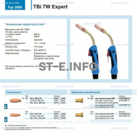Горелка для полуавтоматической сварки TBi  7W Expert, длина 3 m. - st-e.info - Астрахань