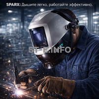 Маска сварщика Sparx с устройством подачи воздуха - st-e.info - Астрахань