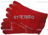 Перчатки-краги сварщика TETU 104 KEVLAR RED - st-e.info - Астрахань