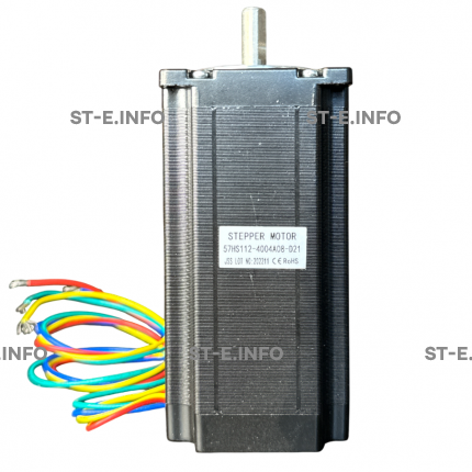 Двухфазный шаговый двигатель 57HS112-4004А08-D21 вал 8,0 мм - st-e.info - Астрахань